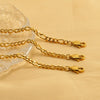 Wholesale Unisex Geometric Titanium Steel Nk Chain Necklace With Electroplating