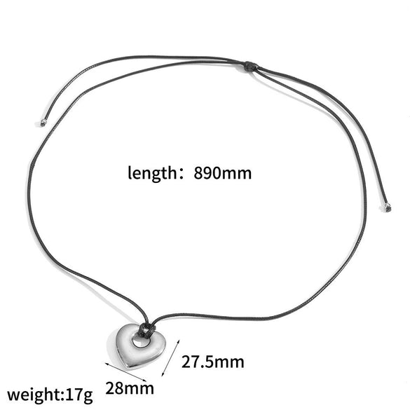 Wholesale Unisex Geometric Wax Rope Stainless Steel Necklace With Pvd Furnace Vacuum Real Gold Plating