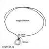 Wholesale Unisex Geometric Wax Rope Stainless Steel Necklace With Pvd Furnace Vacuum Real Gold Plating