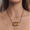Wholesale Unisex Geometric Wax Rope Stainless Steel Necklace With Pvd Furnace Vacuum Real Gold Plating