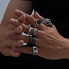 Wholesale Unisex Geometric Zinc Alloy Electroplated Ring