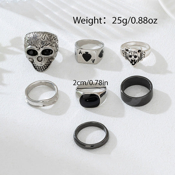 Wholesale Unisex Geometric Zinc Alloy Electroplated Ring