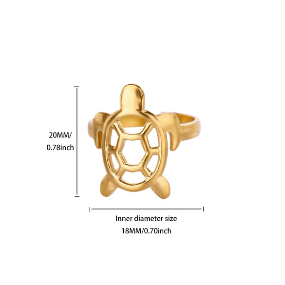 Wholesale Unisex Gold Plated Stainless Steel Rope Chain Necklace With Diamond Turtle Pendant Marine Series High End Jewelry