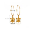 Wholesale Unisex Gold Plated Stainless Steel Rope Chain Necklace With Diamond Turtle Pendant Marine Series High End Jewelry