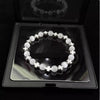 Wholesale Unisex Handmade Black Onyx Cat's Eye Stretch Bracelet