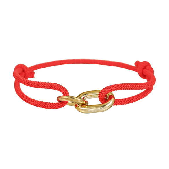 Wholesale Unisex Handmade Geometric Rope Ccb Milanese Adjustable Bracelet Jewelry