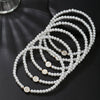 Wholesale Unisex Handmade Imitation Pearl Bracelet With Letters Numbers Text