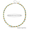 Wholesale Unisex Handmade Natural Turquoise Coconut Shell And Wood Beads Geometric Style O Chain Necklace