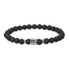 Wholesale Unisex Handmade Volcanic Rock Geometric Twelve Constellation Energy Beaded Bracelet