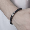 Wholesale Unisex Handmade Volcanic Rock Geometric Twelve Constellation Energy Beaded Bracelet