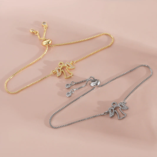 Wholesale Unisex Highend Angel Bracelet Copper Electroplating Hand Jewelry