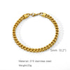 Wholesale Unisex Highend Geometric Stainless Steel Foursided Square Threedimensional Bracelet With Electroplating