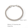 Wholesale Unisex Highend Geometric Stainless Steel Foursided Square Threedimensional Bracelet With Electroplating