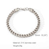 Wholesale Unisex Highend Geometric Stainless Steel Foursided Square Threedimensional Bracelet With Electroplating