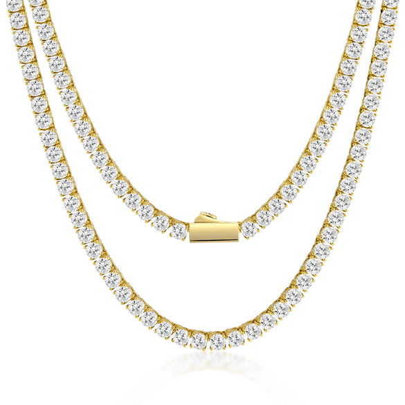 Wholesale Unisex Hip Hop Geometric Diamondencrusted Melon Seed Chain Bracelet And Necklace With Artificial Crystal And Copper 18K Gold Plated Pendant