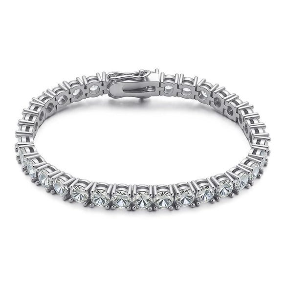 Wholesale Unisex Hip Hop Geometric Diamondencrusted Melon Seed Chain Bracelet And Necklace With Artificial Crystal And Copper 18K Gold Plated Pendant