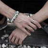 Wholesale Unisex Hip Hop Stretch Handmade Geometric Stone Chain Bracelet