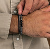 Wholesale Unisex Hip Hop Stretch Handmade Geometric Stone Chain Bracelet