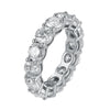 Wholesale Unisex Hiphop Geometric Silver Diamond Ring