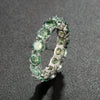 Wholesale Unisex Hiphop Geometric Silver Diamond Ring