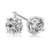 Wholesale Unisex Hiphop Round Tassel Inlaid Zircon Fourclaw Earrings Copper Material Set With Gems