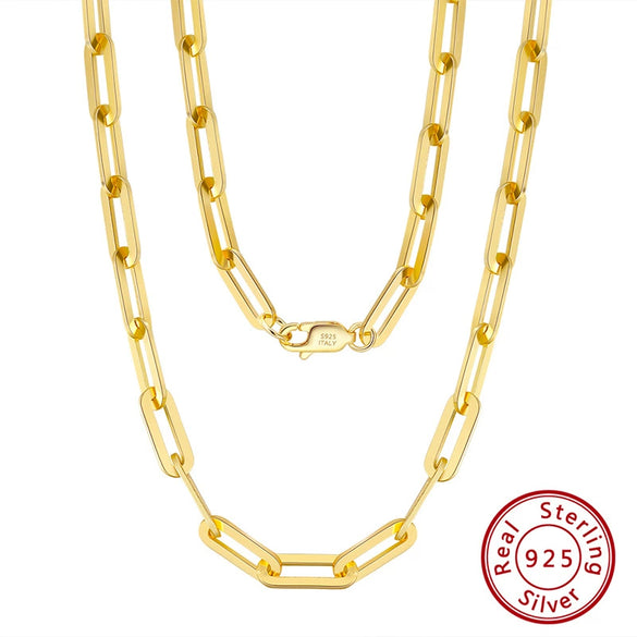 Wholesale Unisex Ins Style Geometric Cross Chain 925 Silver Necklace With Electroplating