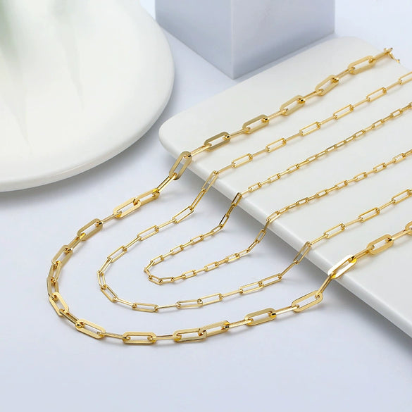 Wholesale Unisex Ins Style Geometric Cross Chain 925 Silver Necklace With Electroplating