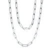 Wholesale Unisex Ins Style Geometric Cross Chain 925 Silver Necklace With Electroplating