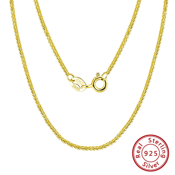 Wholesale Unisex Ins Style Geometric 925 Silver Electroplated Clavicle Chain Necklace