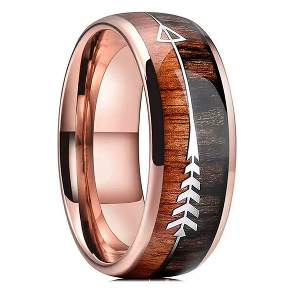 Wholesale Unisex Ins Style Geometric Stainless Steel Arrow Ring With Electroplating