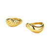 Wholesale Unisex Ins Style Geometric Stainless Steel Electroplated Ring