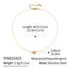 Wholesale Unisex Ins Style Stainless Steel Heart Shape Pendant Necklace With Pvd Furnace Vacuum Real Gold Plating