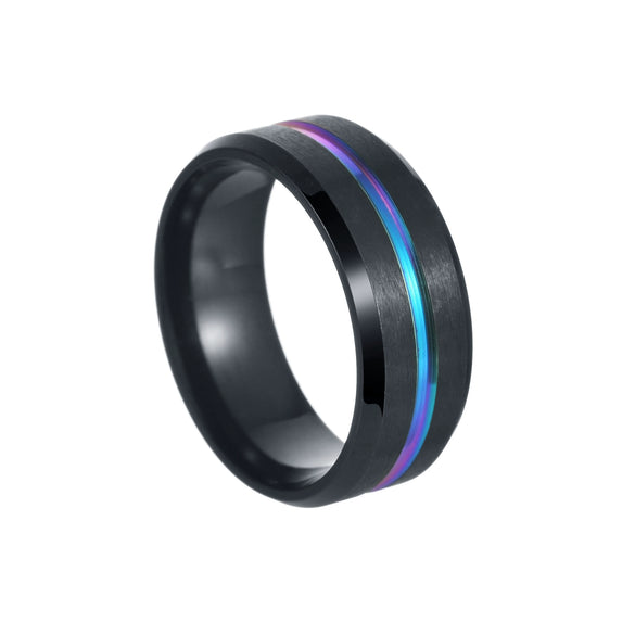 Wholesale Unisex Jewelry Geometric Stainless Steel Ring Electroplating