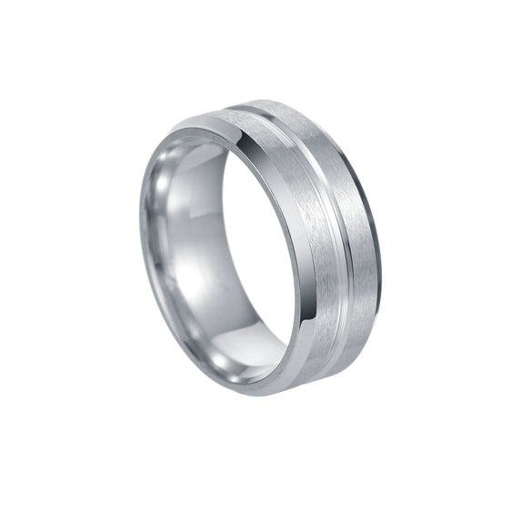 Wholesale Unisex Jewelry Geometric Stainless Steel Ring Electroplating