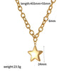 Wholesale Unisex Jewelry Set Stainless Steel Titanium Steel Electroplated Star Sun And Moon Clouds Universe Pattern Necklace And Bracelet