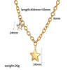 Wholesale Unisex Jewelry Set Stainless Steel Titanium Steel Electroplated Star Sun And Moon Clouds Universe Pattern Necklace And Bracelet