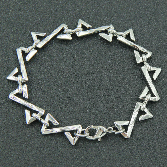 Wholesale Unisex Letter Z Titanium Steel Bracelet With Electroplating Design
