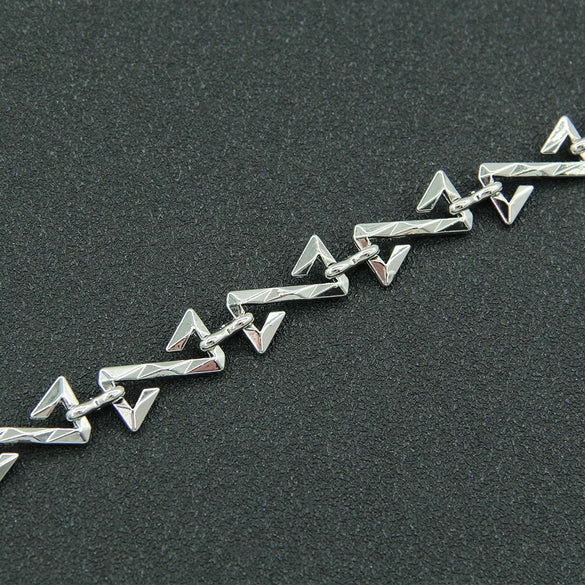 Wholesale Unisex Letter Z Titanium Steel Bracelet With Electroplating Design