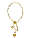 Wholesale Unisex Light Luxury Design Flowershaped Copper Electroplated Daisy Color Pearl Gem Pendant Necklace