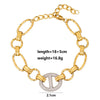 Wholesale Unisex Maillard Style Heart Shape Stainless Steel Electroplated Spliced Necklace And Bracelet