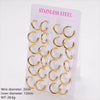 Wholesale Unisex Minimalist Geometric Circle Ear Buckle 18K Gold Vacuum Plated 304 Stainless Steel
