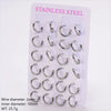 Wholesale Unisex Minimalist Geometric Circle Ear Buckle 18K Gold Vacuum Plated 304 Stainless Steel