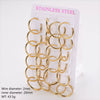 Wholesale Unisex Minimalist Geometric Circle Ear Buckle 18K Gold Vacuum Plated 304 Stainless Steel