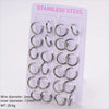 Wholesale Unisex Minimalist Geometric Circle Ear Buckle 18K Gold Vacuum Plated 304 Stainless Steel