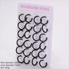 Wholesale Unisex Minimalist Geometric Circle Ear Buckle 18K Gold Vacuum Plated 304 Stainless Steel