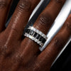 Wholesale Unisex Minimalist Geometric Copper Zircon Electroplated Ring