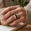 Wholesale Unisex Minimalist Geometric Copper Zircon Electroplated Ring