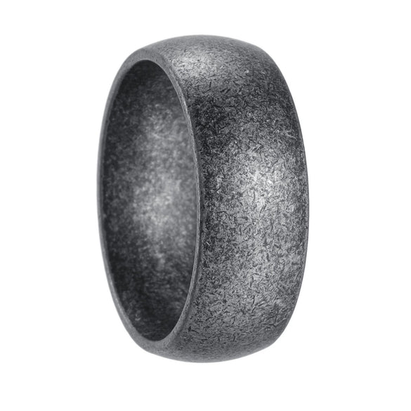 Wholesale Unisex Minimalist Geometric Distressed Stainless Steel Ring Jewelry