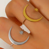 Wholesale Unisex Minimalist Stainless Steel Electroplated Sun Open Rings For Index Finger