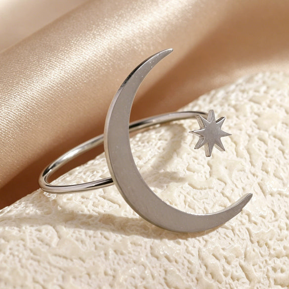 Wholesale Unisex Minimalist Stainless Steel Electroplated Sun Open Rings For Index Finger